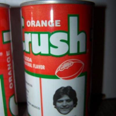 LOT 134 DENVER BRONCOS ORANGE CRUSH CANS-RICH/SCHINDLER/GRAY