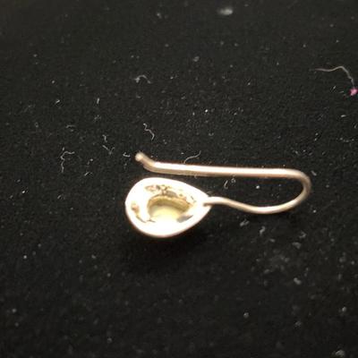 925 Sterling silver fire opals earrings