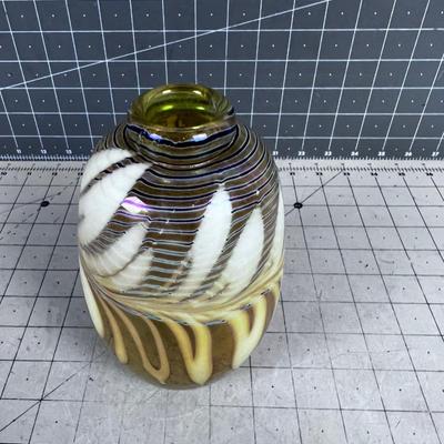 Hand Blown ART Glass Vase 