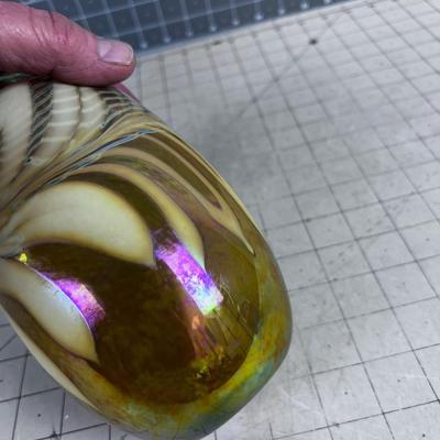 Hand Blown ART Glass Vase 