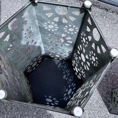 2 Hexagon Metal Stands 