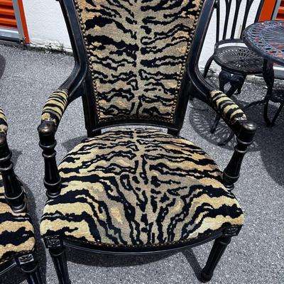 Pair of Tiger Chairs by Hooker Called Dominic Arm Chair