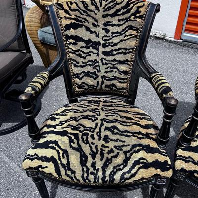Pair of Tiger Chairs by Hooker Called Dominic Arm Chair