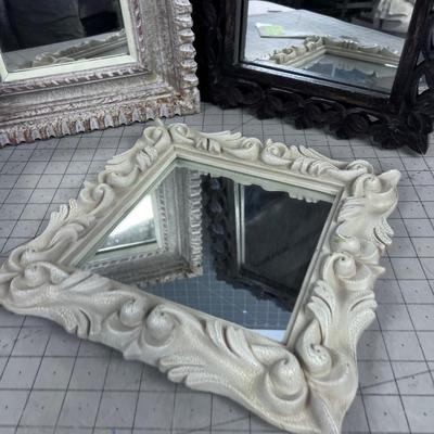 3 Decorative Small Mirrors