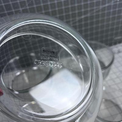 5 Clear Glass Bowls 
