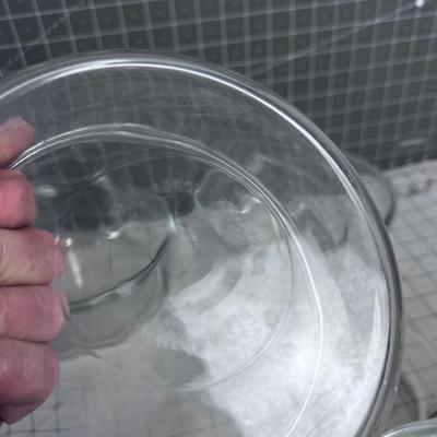 5 Clear Glass Bowls 