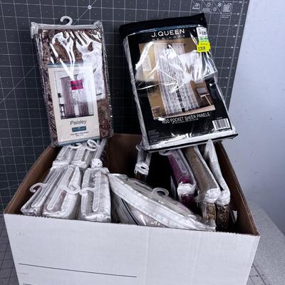 Lot of Drapery Curtains 