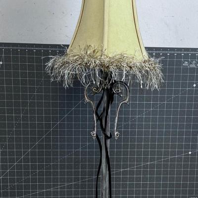 LAMP with Shade Plus Fringe 