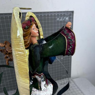 Decorative Metal Resin Angel 