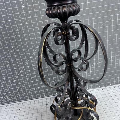 Big Wrought Iron Lamp