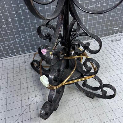 Big Wrought Iron Lamp