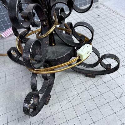 Big Wrought Iron Lamp