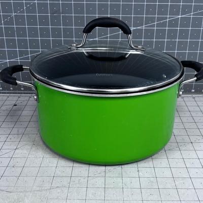 Cuisinart GREEN Stock Pot with Lid, Teflon coated