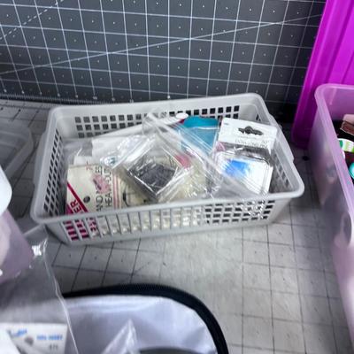 Tub of Sewing and Crafting Items 