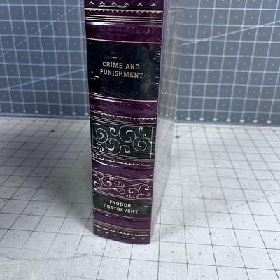 NEW BOOK: Crime & Punishment, Sealed Leather bound