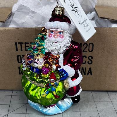 Christopher Radko Santa Clause Hand Blown Glass 