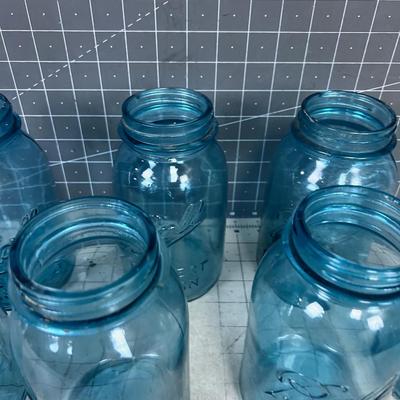 Blue Ball Perfect MASON Jars (7) 