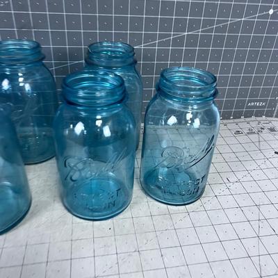 Blue Ball Perfect MASON Jars (7) 