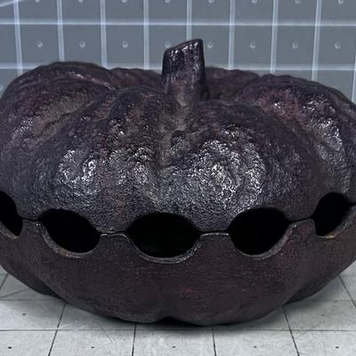 Cast Iron Incense Burner Pumpkin Shape