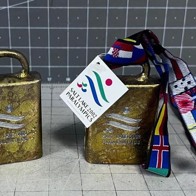 2 Authentic Para-Olympic COW BELLS 