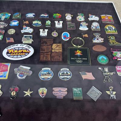 PIN COLLECTION, FRAMED