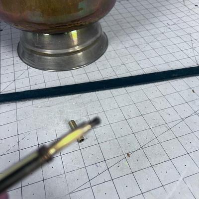 WOW!!! Copper Ash Bucket with a BRASS Lighter 