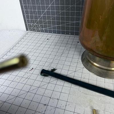 WOW!!! Copper Ash Bucket with a BRASS Lighter 