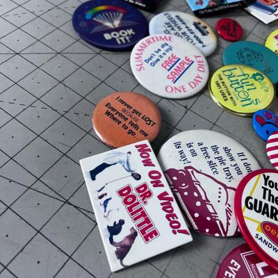 Giant Lot of Button Badges 