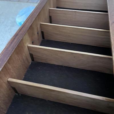 10-Drawer Walnut MCM Chest.  