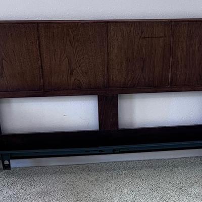Mid-Century Walnut Headboard Queen/Full 