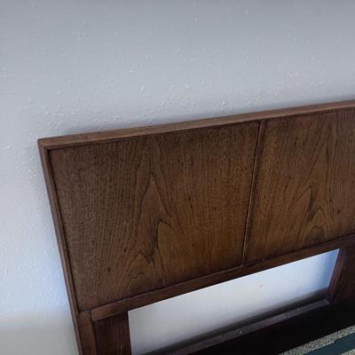 Mid-Century Walnut Headboard Queen/Full 