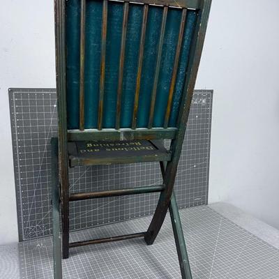 Tin Coca - Cola Advertising  Wood Folding Chair 