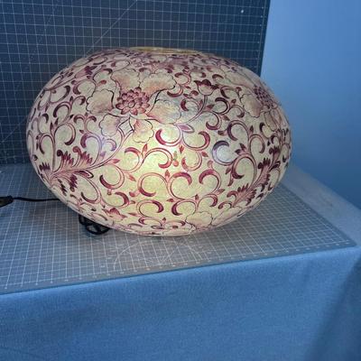 MCM Fiberglass LAMP Sits on the Table 