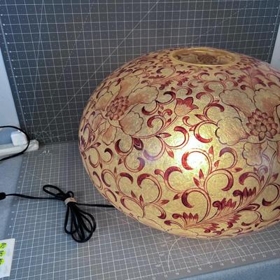 MCM Fiberglass LAMP Sits on the Table 