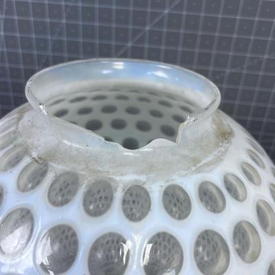Fenton Coin Dot Opalescent Swag Lamp