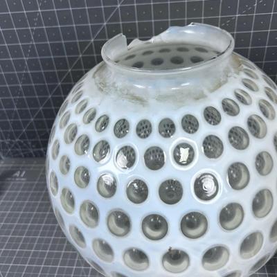 Fenton Coin Dot Opalescent Swag Lamp