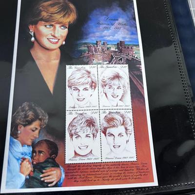 Princess Diana Collection of POSTAGE STAMPS 