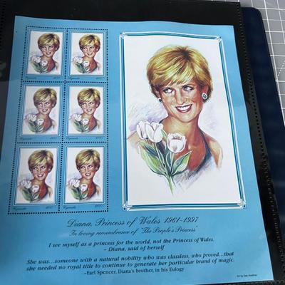Princess Diana Collection of POSTAGE STAMPS 