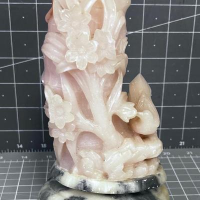 Pink Quartz Carved VASE