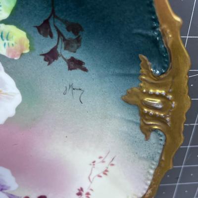 Limoges Hand Painted Platter PRETTY! 