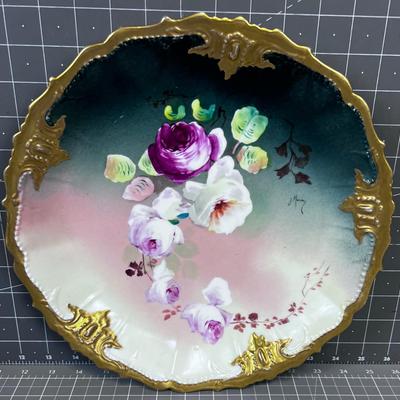 Limoges Hand Painted Platter PRETTY! 