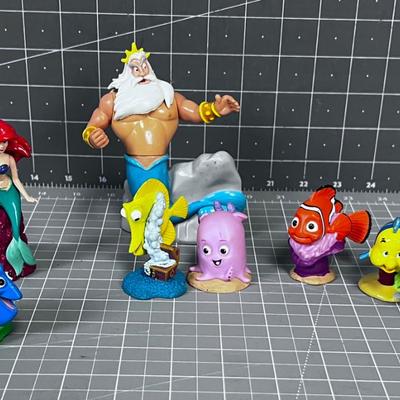 Pile of Little Mermaid Toys 