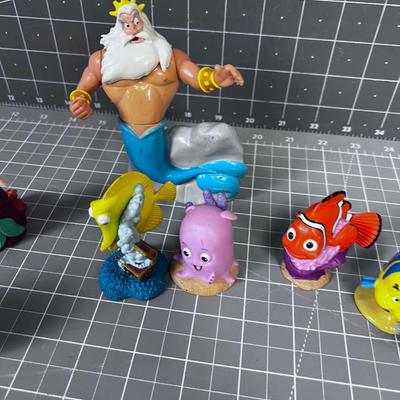 Pile of Little Mermaid Toys 