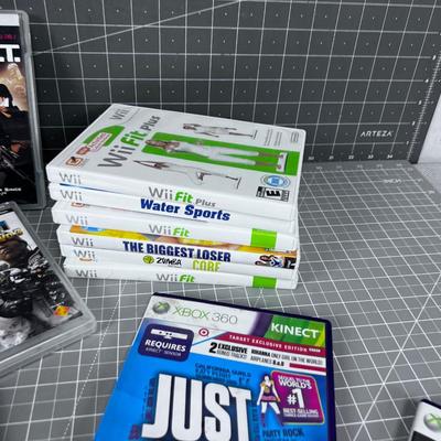 Large Lot of GAMES: PS, Wii and Xbox