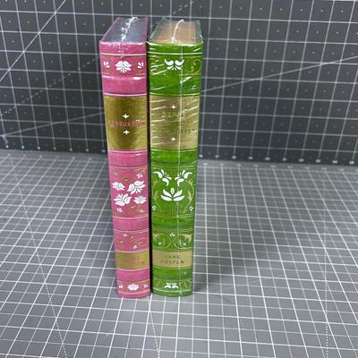 2 Jane Austen NEW Leather Bound and Sealed BOOKS