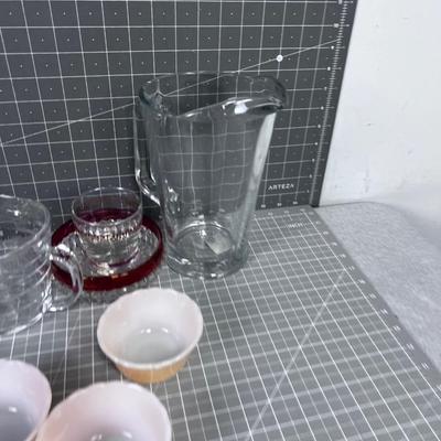 Large Pile of Clear Glass 