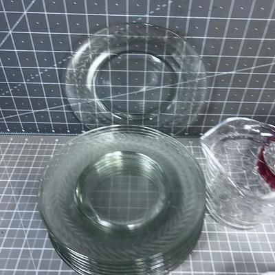 Large Pile of Clear Glass 
