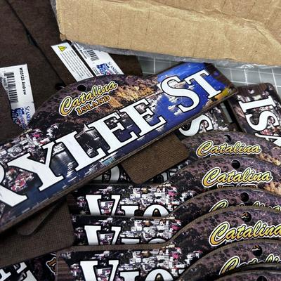 Box of Catalina Island NAME PLATES 