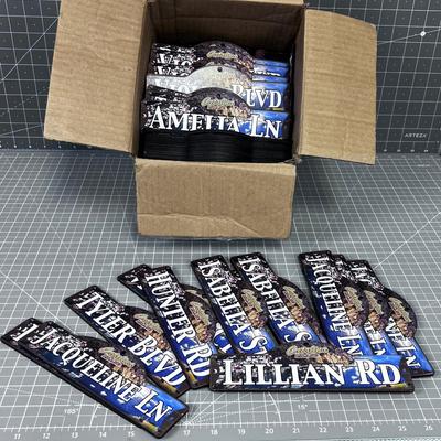 Box of Catalina Island NAME PLATES 