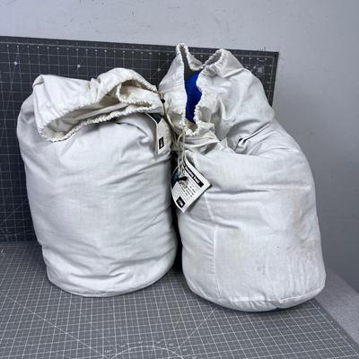 THE NORTH FACE BLUE KAZOO DOWN SLEEPING BAGS PAIR